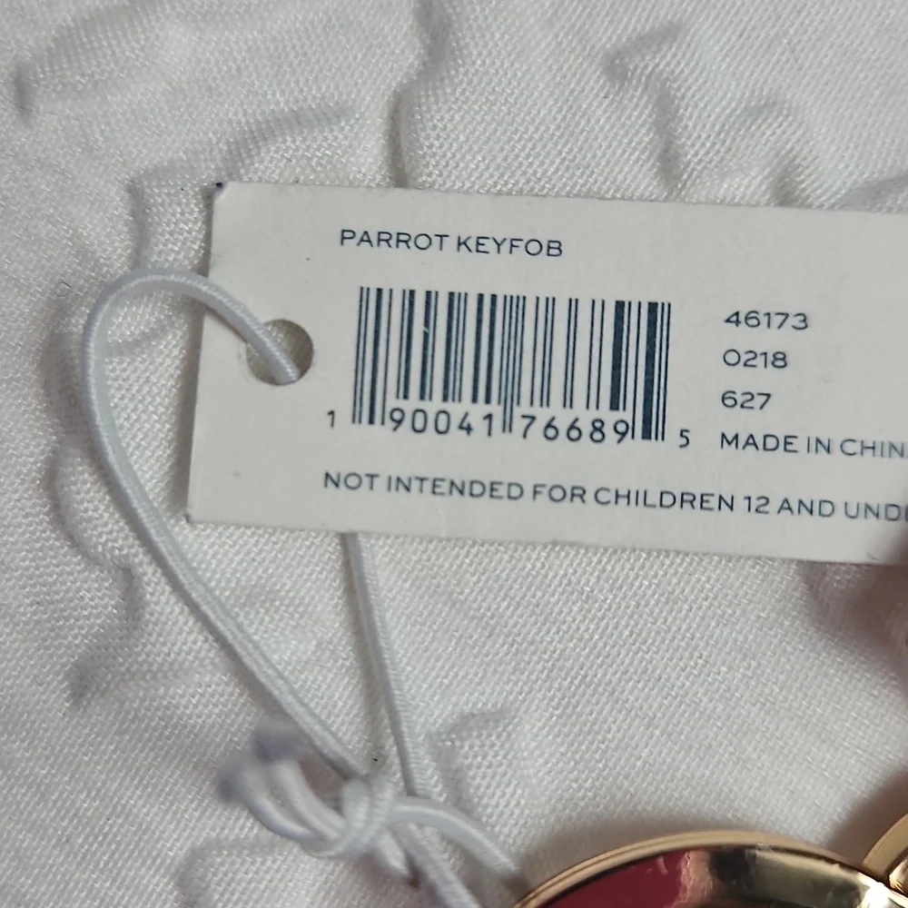 TORY BURCH PARROT KEYFOB/ PURSE CHARM